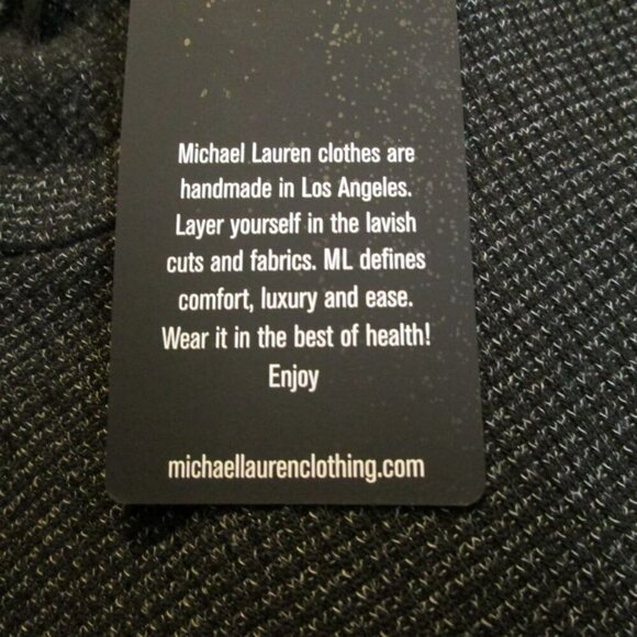 Michael Lauren Women's Soft Jersey Knit Oversized Tee-Black/White-XS/S-NWT - Picture 6 of 14